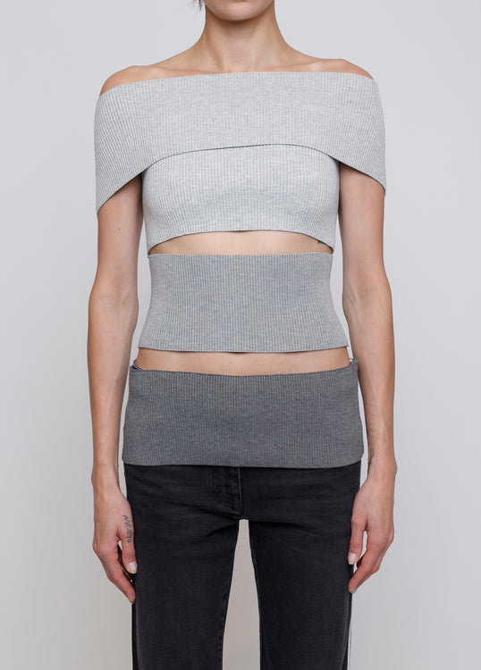 BANDAGE KNIT TOP