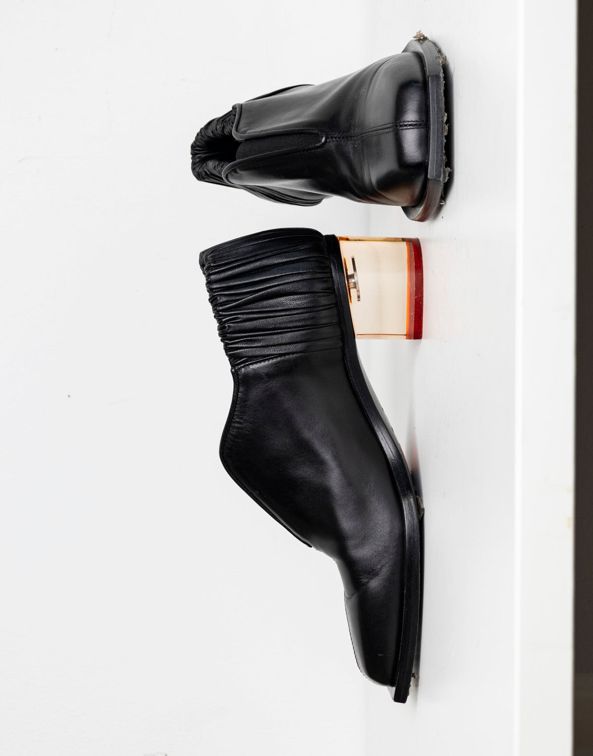 Clear-Heels Loafer Black Orange EU40