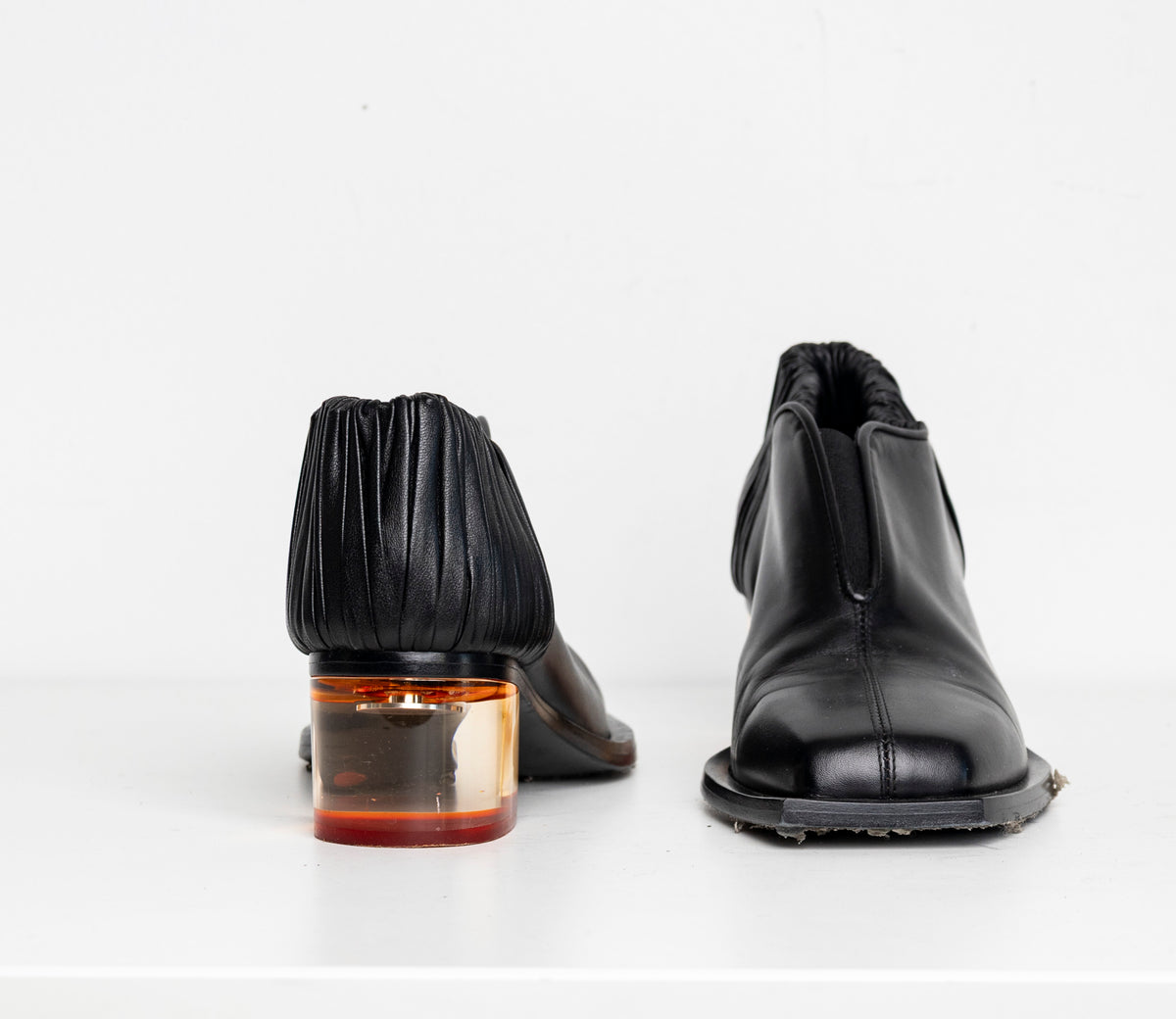 Clear-Heels Loafer Black Orange EU40