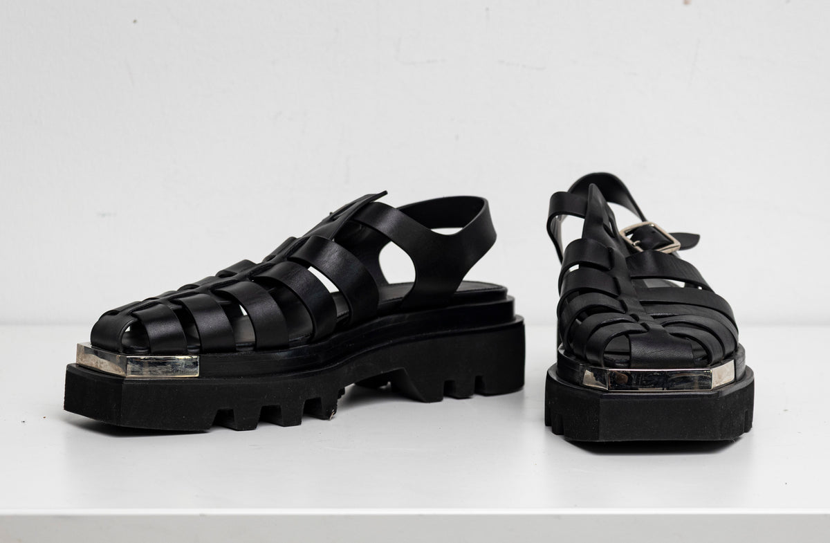 Fisherman Platform Sandal Black EU40 #2 (Like New)