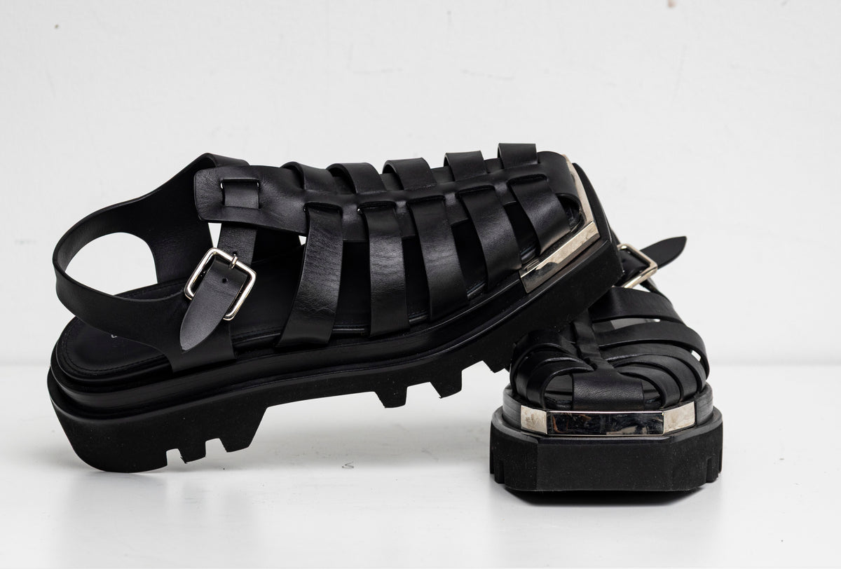 Fisherman Platform Sandal Black EU40 #2 (Like New)