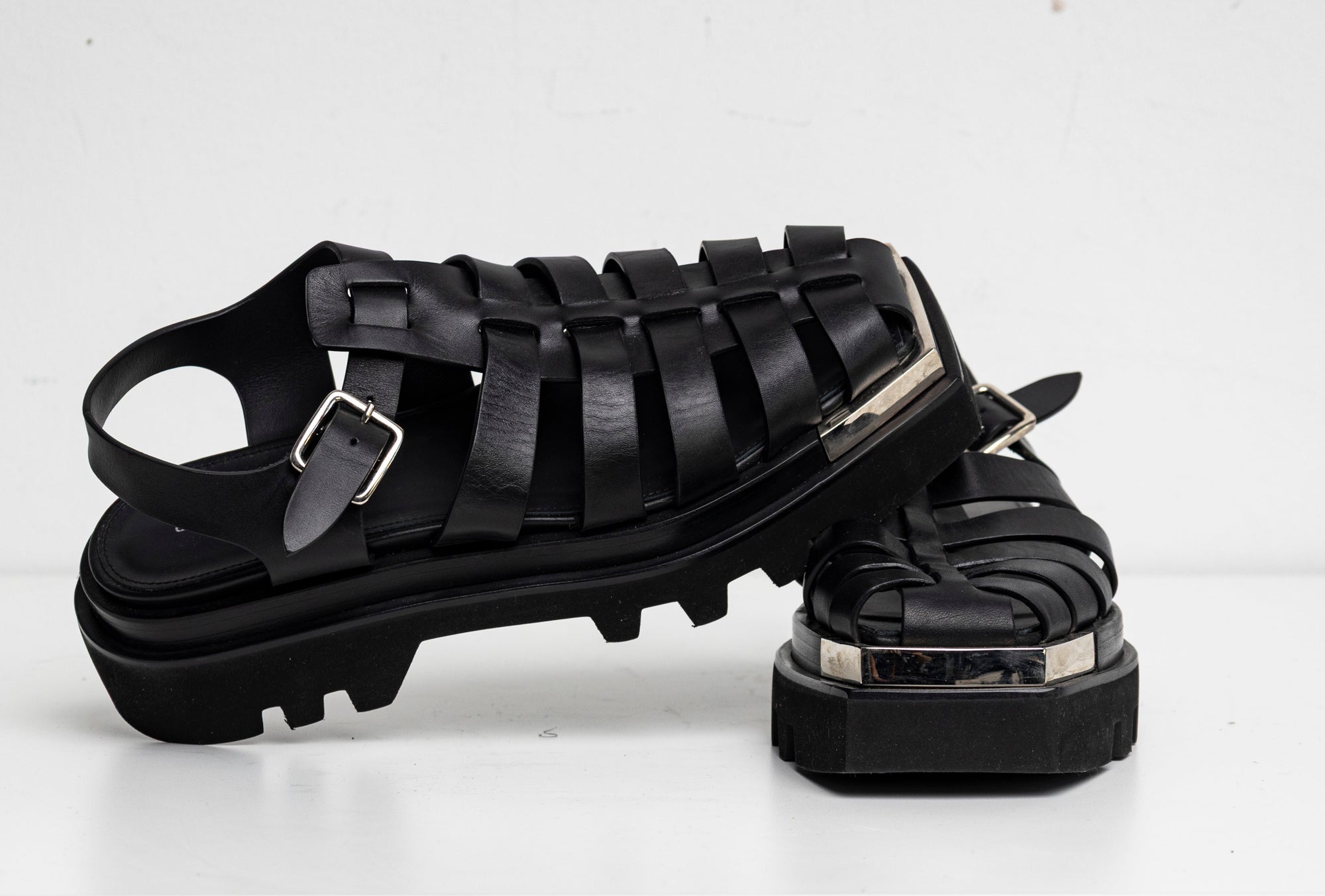 Fisherman Platform Sandal Black EU40 #2 (Like New)
