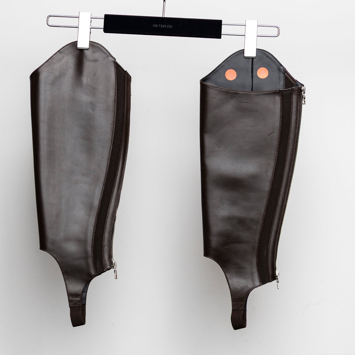 Leather Chap Brown Size S #1