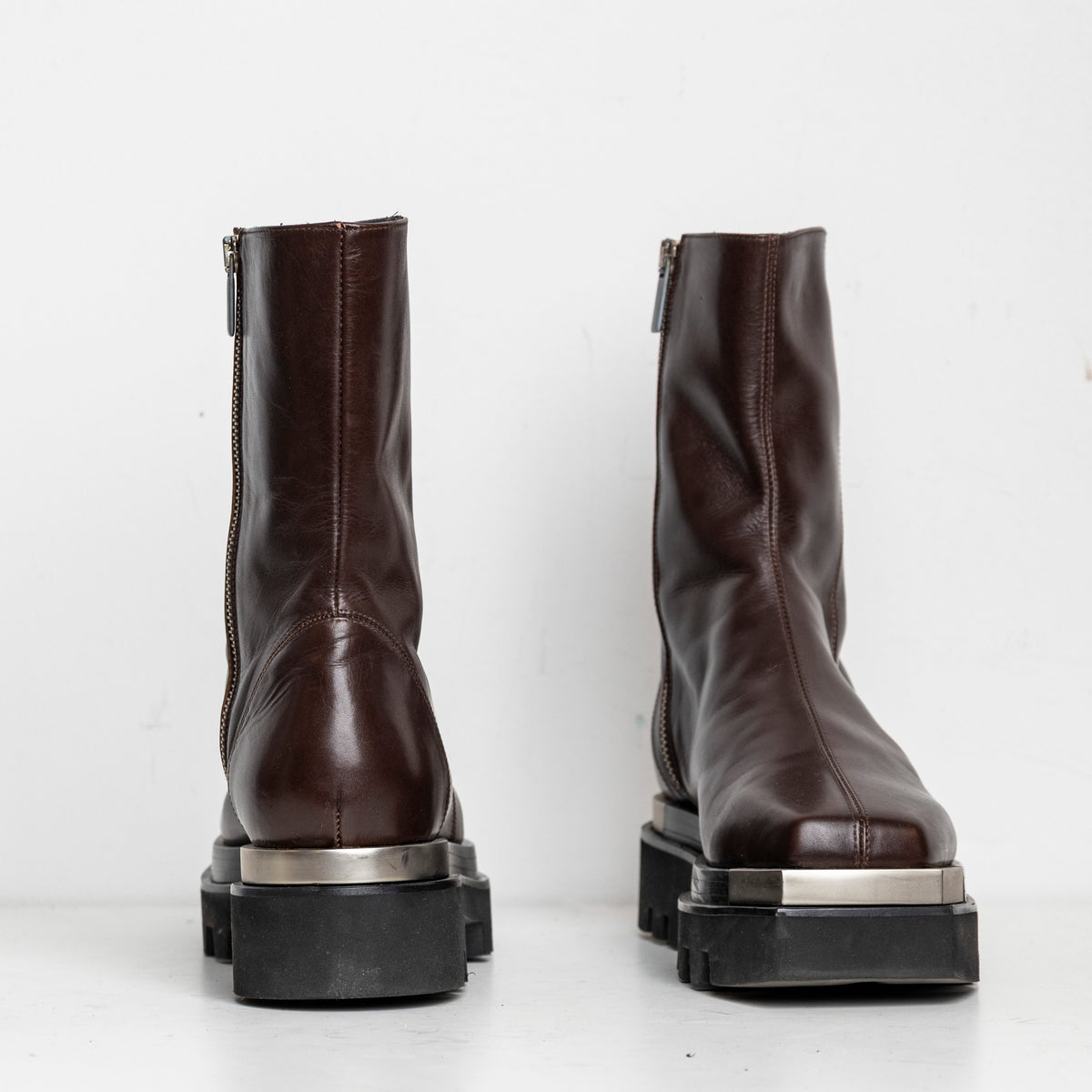 Metal Everyday Combat Boots Brown EU40 #2