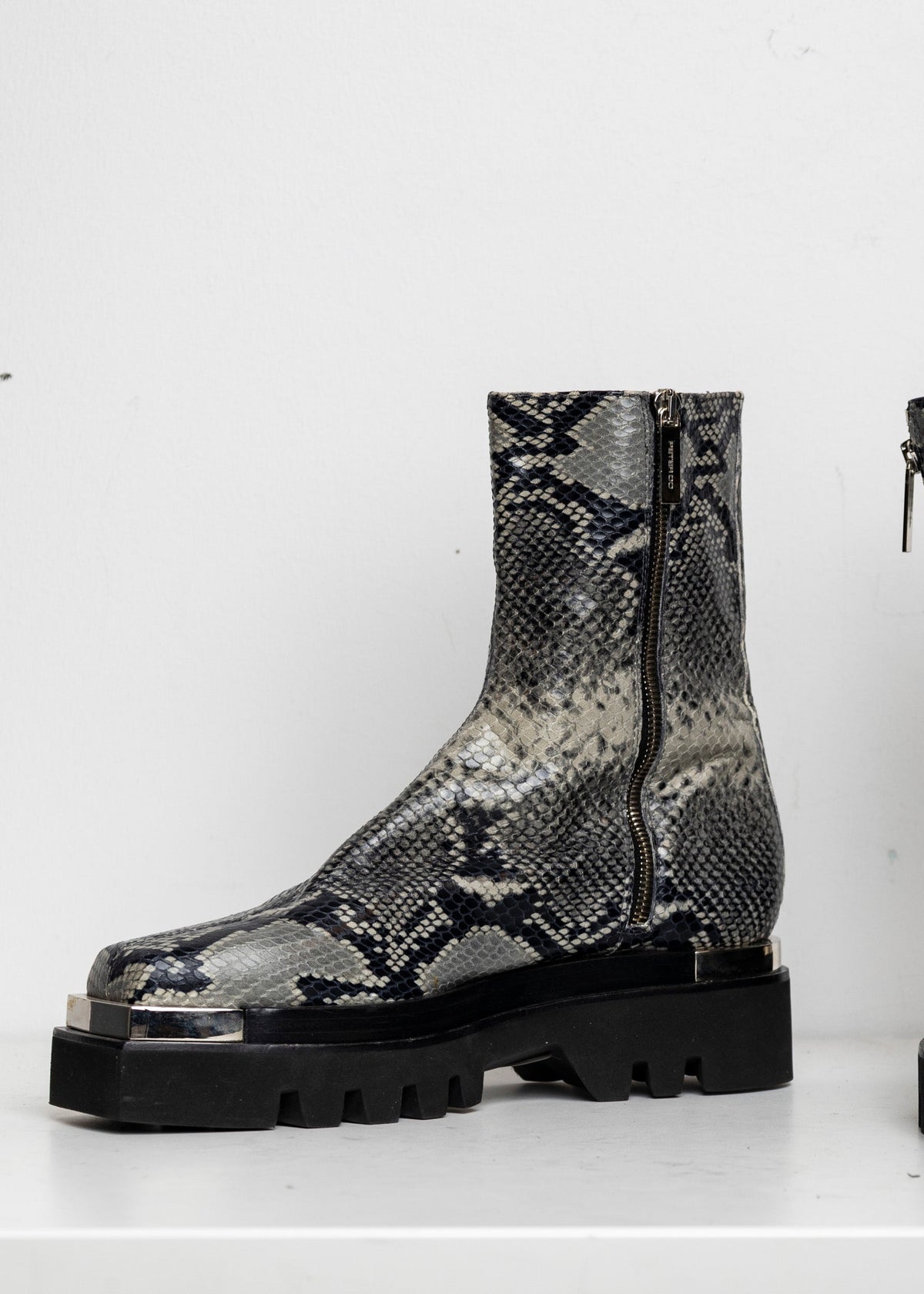 Metal Everyday Combat Boots Snake EU40