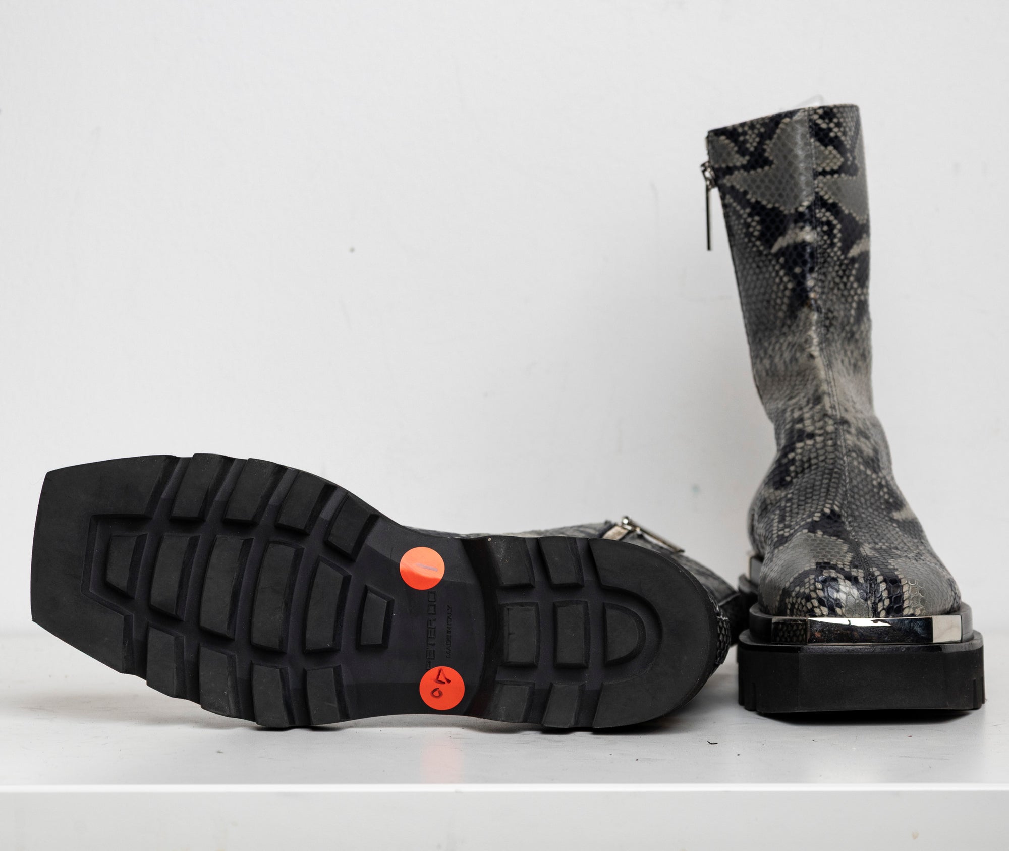 Metal Everyday Combat Boots Snake EU40