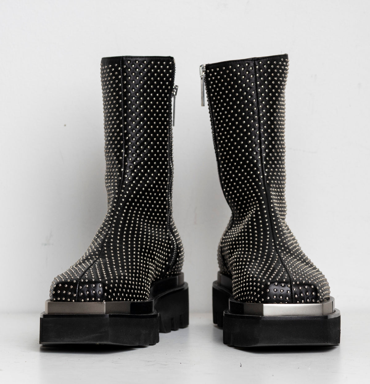 Metal Everyday Combat Boots Studded EU40 (Like New)