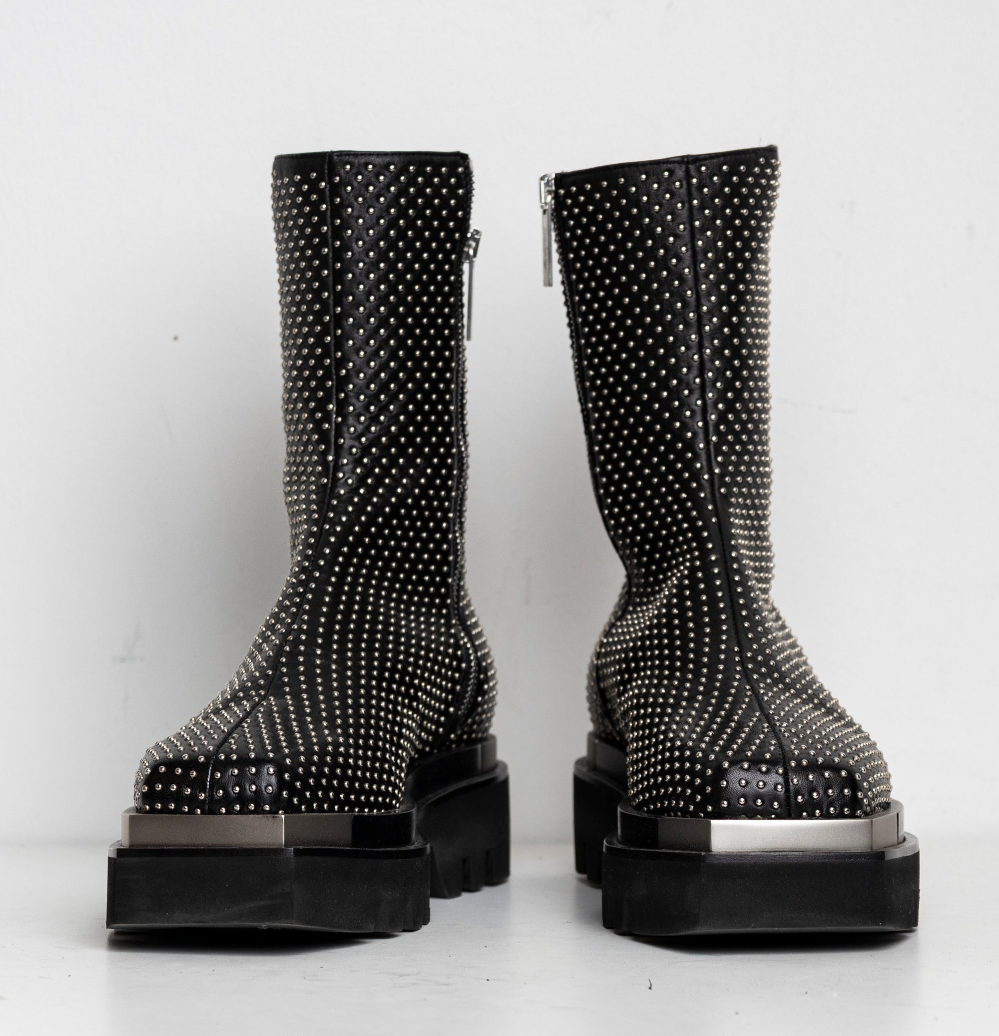 Metal Everyday Combat Boots Studded EU40 (Like New)