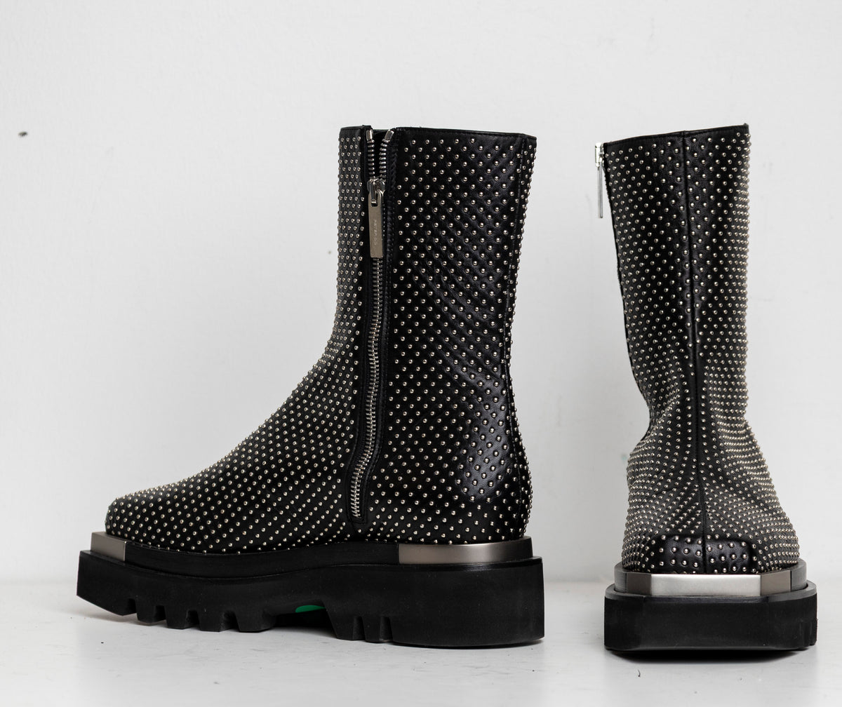 Metal Everyday Combat Boots Studded EU40 (Like New)
