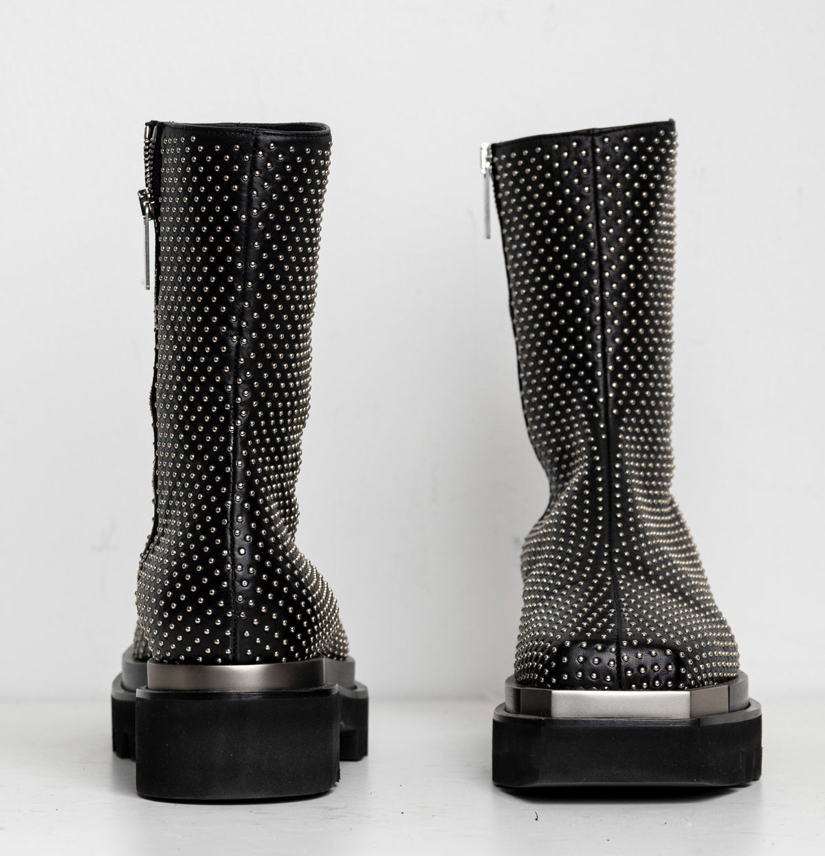 Metal Everyday Combat Boots Studded EU40 (Like New)