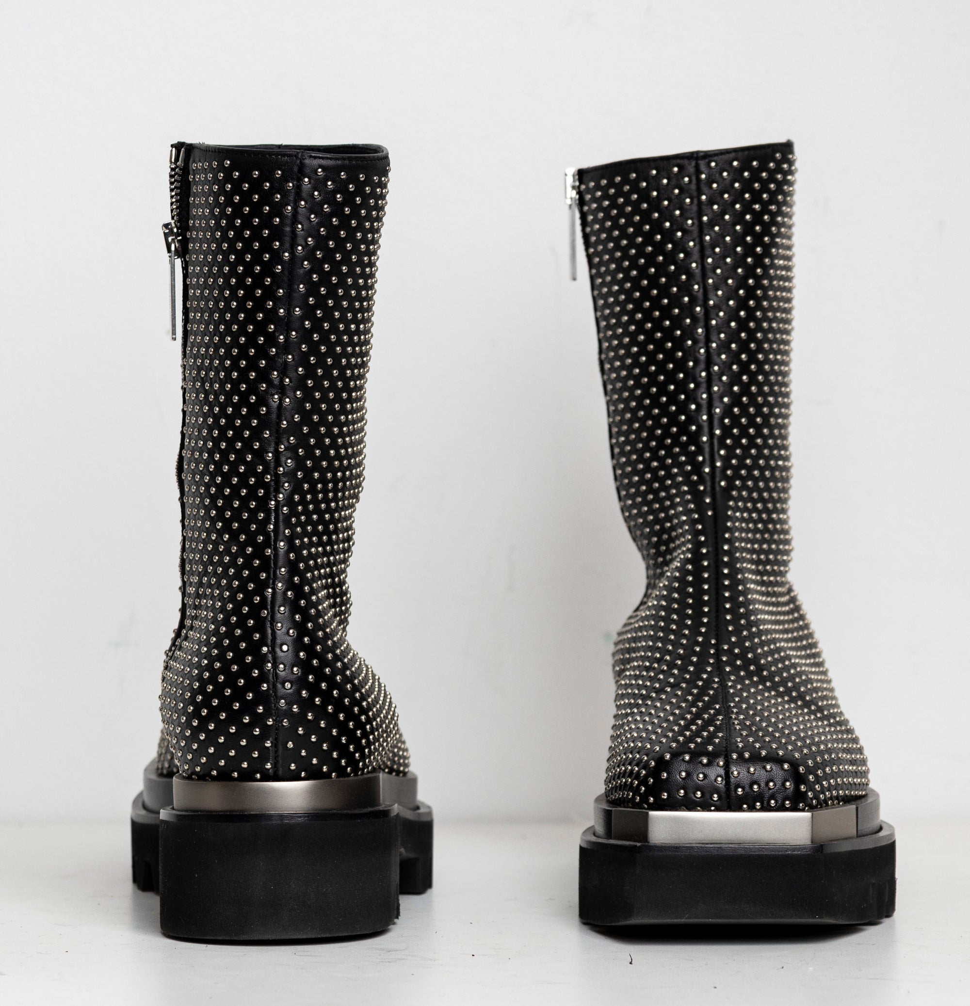 Metal Everyday Combat Boots Studded EU40 (Like New)