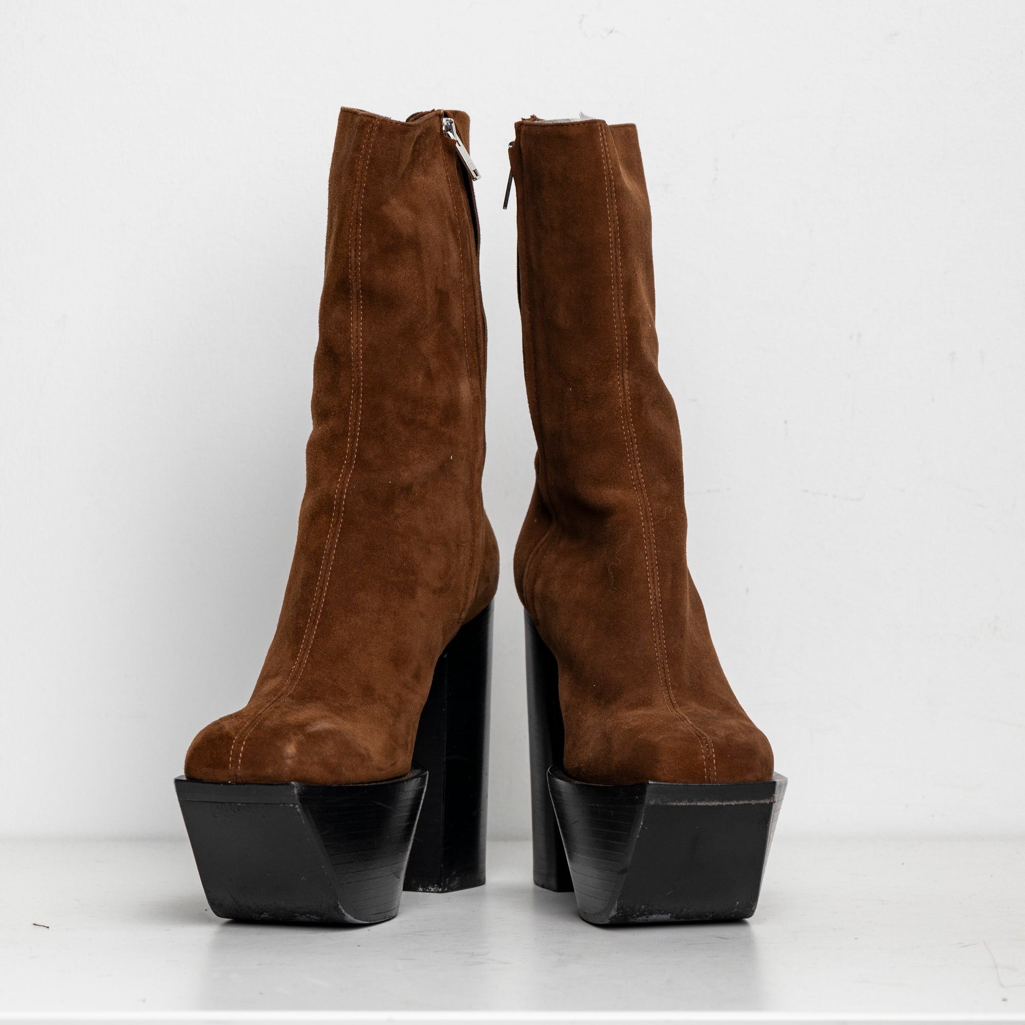 Platform Boots Brown Suede EU40 #2