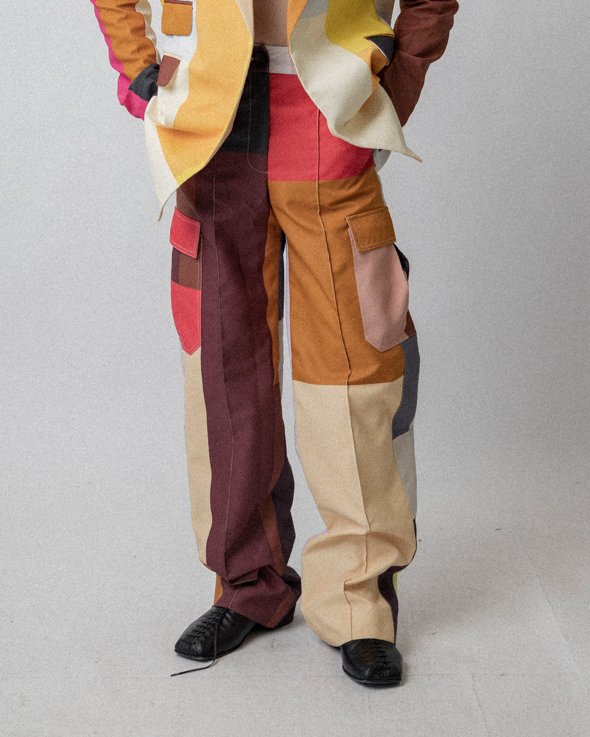 Colorblock Fireman Pants Multicolor W32.5