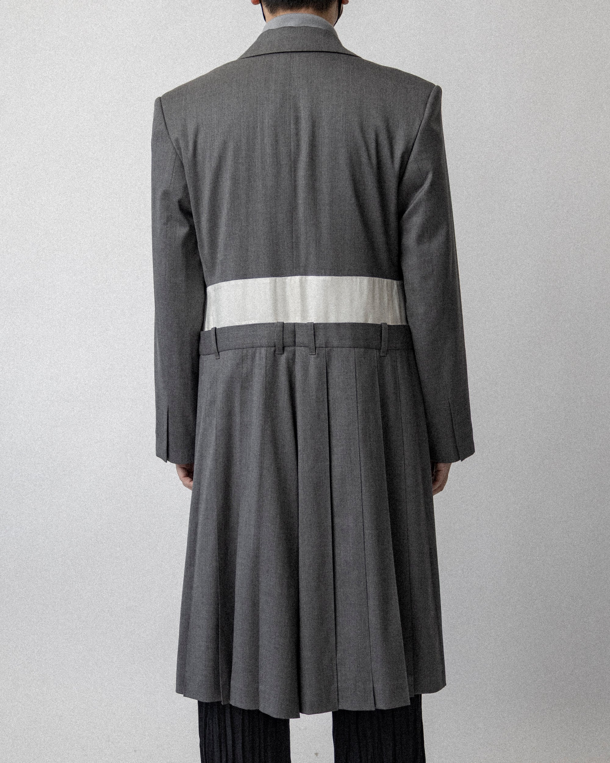 College Coat Wool Gray - Cross shoulder 20''