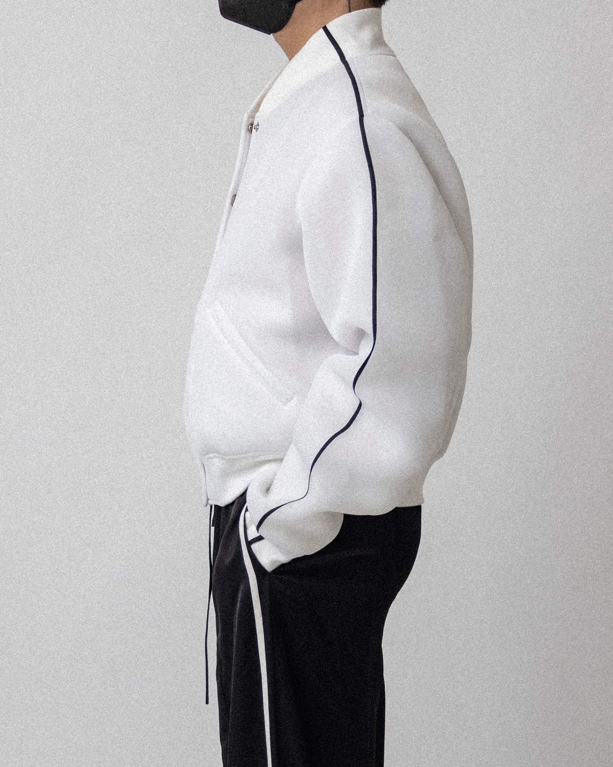 Spacer Bomber Jacket White - Cross shoulder 19''  No.1