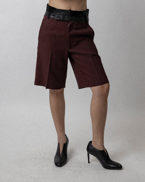 Combo Short Burgundy wool - Waist 32''