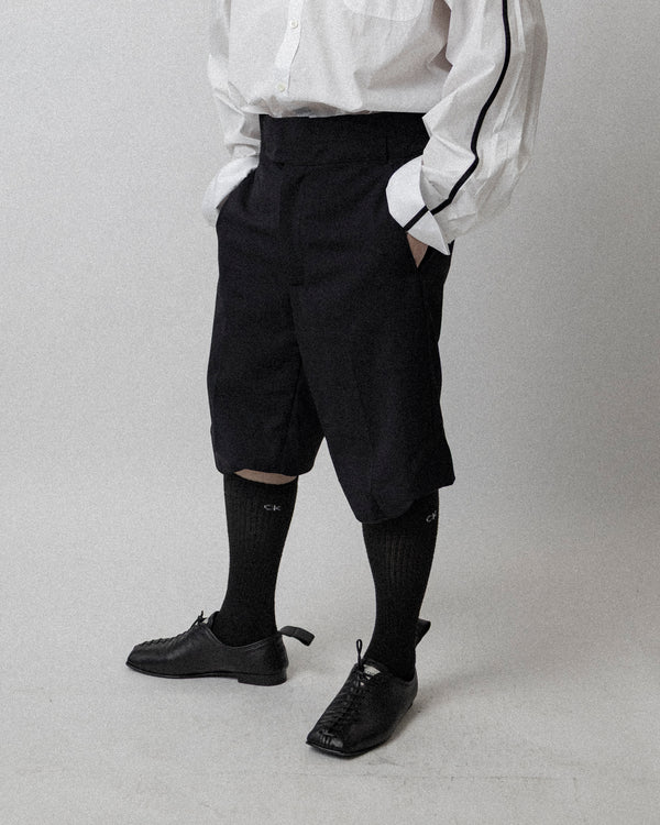 Combo Waistband Short Black-  Waist 37'' L