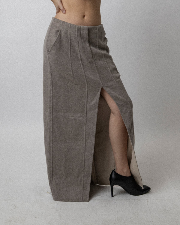 Double Faced Skirt Warm Gray - Waist 33''