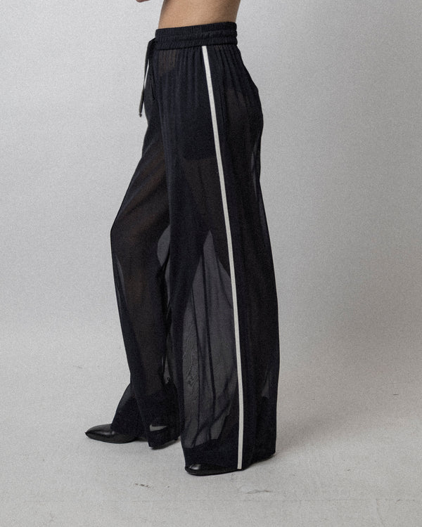 Sheer PJ Pants Black Waist 31''-36''